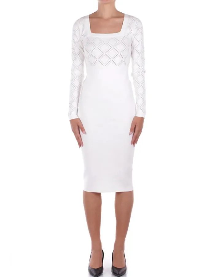 BLUGIRL BLUMARINE Abito Donna Ecs kat abito maglia visc>Donna Abiti