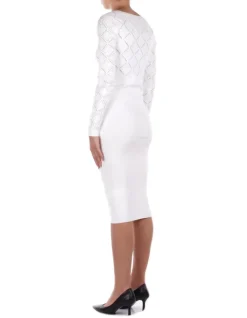 BLUGIRL BLUMARINE Abito Donna Ecs kat abito maglia visc><noscript><img width=