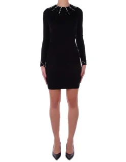 ONLY Abito Donna Onlida ls oneck pearl dress cs>Donna Abiti