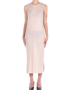 ONLY Abito Donna Onltara sl rib o-neck maxi dre>Donna Abiti