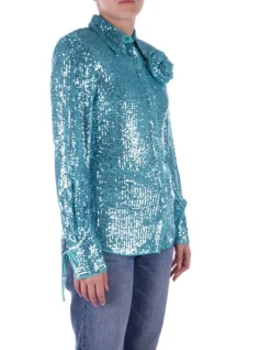 BLUGIRL BLUMARINE Camicia Donna Full paillettes><noscript><img width=