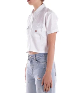 DICKIES Camicia Donna Work shirt cropped ss w>Donna Camicie