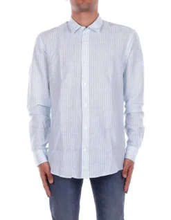 ONLY & SONS Camicia Uomo Onscaiden life ls stripe linen>Uomo Camicie
