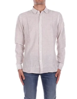 ONLY & SONS Camicia Uomo Onscaiden life ls stripe linen>Uomo Camicie