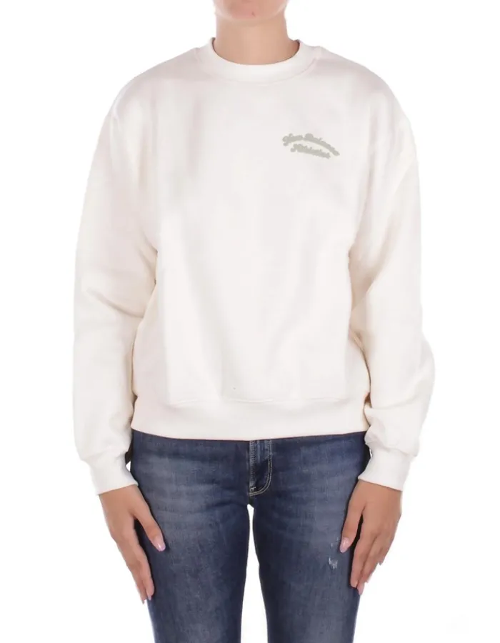 NEW BALANCE Felpa Donna Linear heritage fleece crew>Donna Felpe