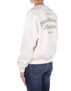 NEW BALANCE Felpa Donna Linear heritage fleece crew><noscript><img width=