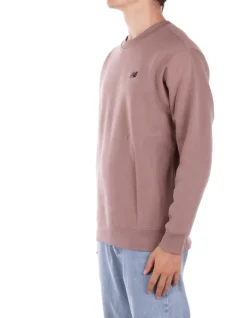 NEW BALANCE Felpa Unisex Linear graphic fleece crew>Donna Felpe|Felpe