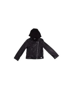 GUESS Giacca Bambina Pu hooded ls jacket w/zip> Giacche