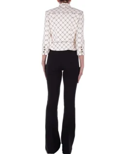 ELISABETTA FRANCHI Giacca Donna A righe><noscript><img width=