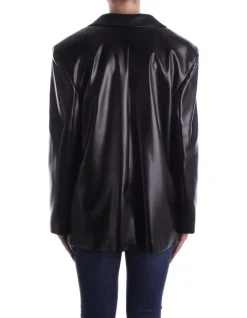 KOSTUMN1° Giacca Donna Ecopelle 2 bottoni><noscript><img width=