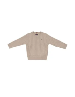 TOMMY HILFIGER Maglia Bambino Cotton cable sweater>Bambino Maglieria