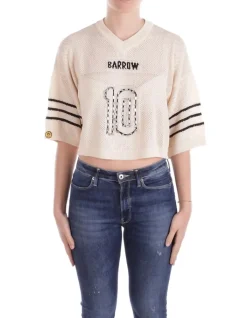 BARROW Maglia Donna Knitted cropped t-shirt woman>Donna T-Shirt