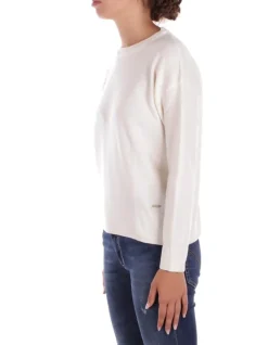 WOOLRICH Maglia Donna Comfort wool cash crewneck>Donna Maglieria