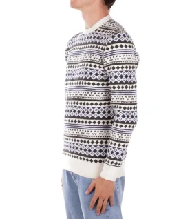 BARBOUR Maglia Uomo Easdale fair isle crew sweat>Uomo Maglieria