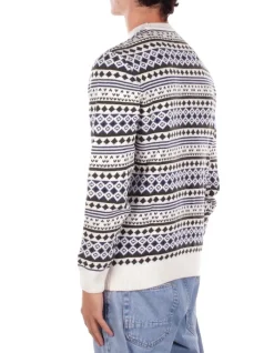 BARBOUR Maglia Uomo Easdale fair isle crew sweat><noscript><img width=