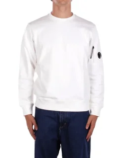 CP COMPANY Maglia Uomo Sweatshirts crew neck in diag>Uomo Maglieria