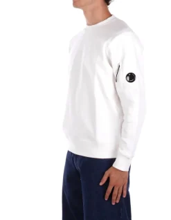 CP COMPANY Maglia Uomo Sweatshirts crew neck in diag>Uomo Maglieria