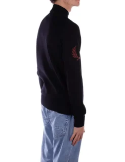 FRED PERRY Maglia Uomo Fp laurel wreath mock neck jum><noscript><img width=