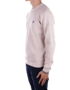 FRED PERRY Maglia Uomo Fp waffle stitch jumper>Uomo Maglieria