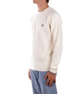 FRED PERRY Maglia Uomo Fp waffle stitch jumper>Uomo Maglieria