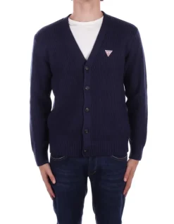 GUESS Maglia Uomo Gj ls vn mini triang cardi>Uomo Maglieria