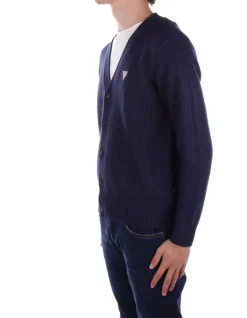 GUESS Maglia Uomo Gj ls vn mini triang cardi>Uomo Maglieria