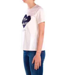 MAX MARA T-shirt Donna T-shirt jersey cotone con rica>Donna T-Shirt