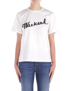 MAX MARA T-shirt Donna Jersey di cotone ricamato>Donna T-Shirt