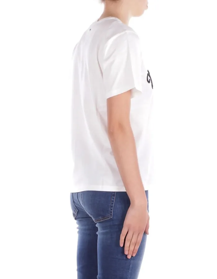 MAX MARA T-shirt Donna Jersey di cotone ricamato>Donna T-Shirt