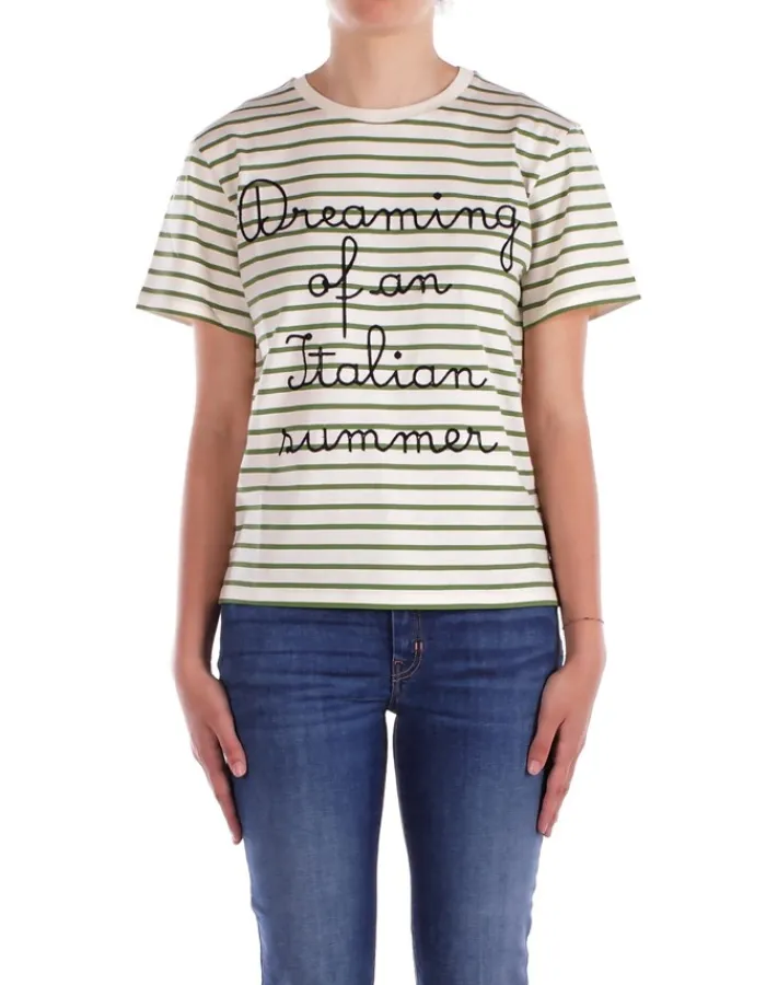 MAX MARA T-shirt Donna Jersey di cotone ricamato>Donna T-Shirt