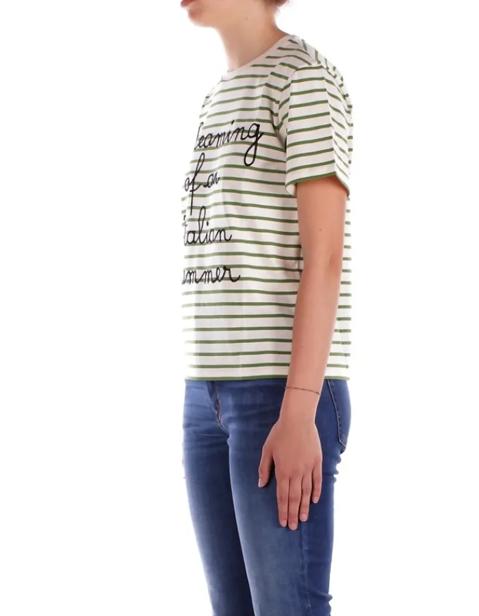 MAX MARA T-shirt Donna Jersey di cotone ricamato>Donna T-Shirt