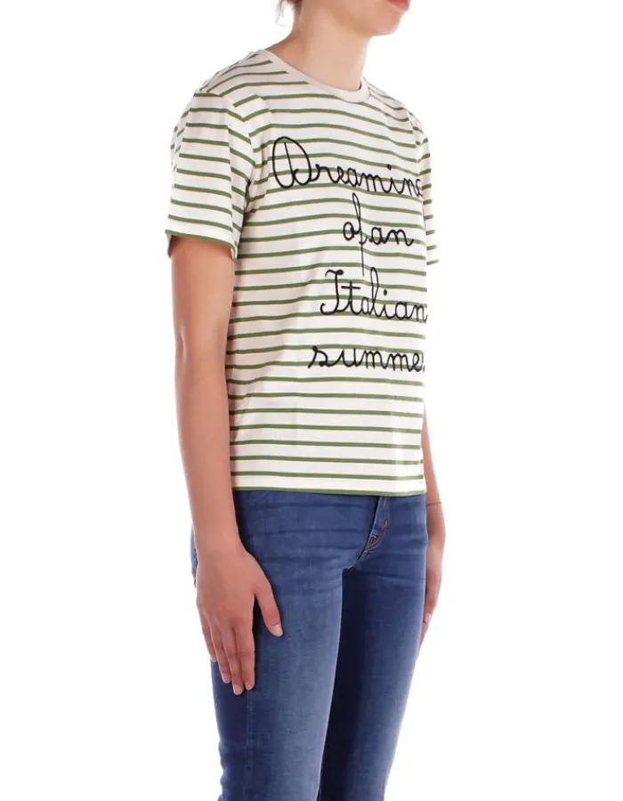 MAX MARA T-shirt Donna Jersey di cotone ricamato>Donna T-Shirt